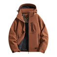 thumbnail image 1 of Men Lightweight Windbreaker Rain Jacket Detachable Hood Waterproof Softshell Hiking Fishing Activewear Insulated, 1 of 7