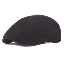 Men Linen Cotton Hat Newsboy Golf Driving Cap Outdoor Adjustable Beret Cap