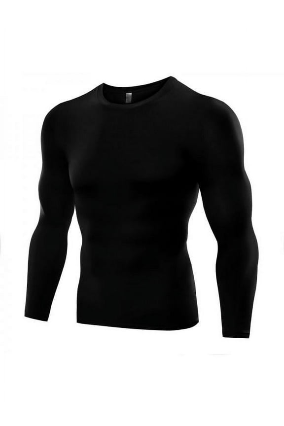 Men Long Sleeve Compression Shirt Starter Compression Shirts Training Workout Tops