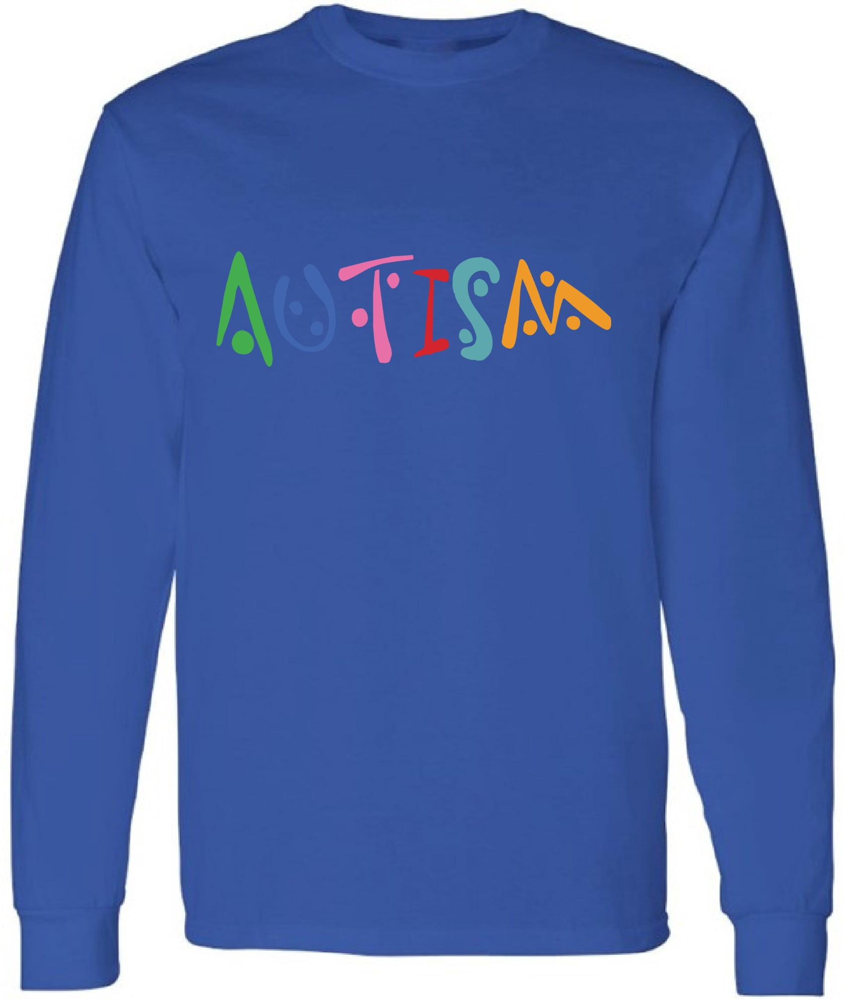 Men Long Sleeve T-Shirt Autism Print Puzzle Autism Awareness Gifts S M L XL 2XL Mens Shirt Graphic Tee