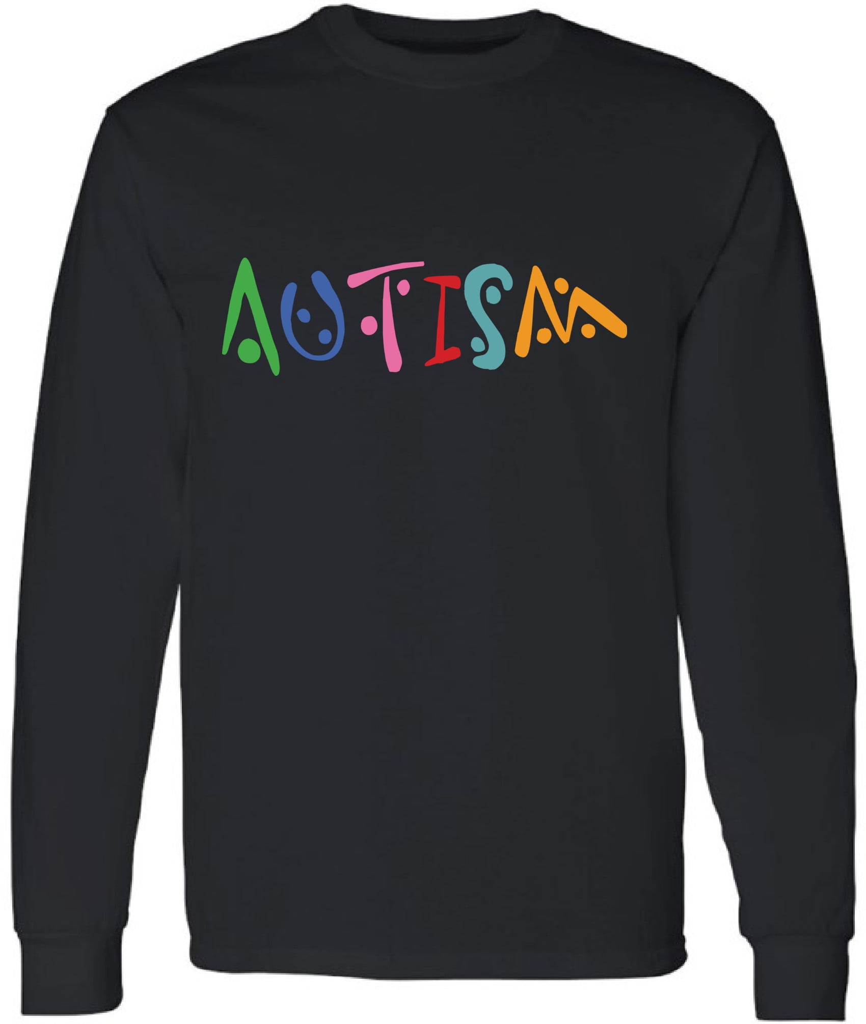 Men Long Sleeve T-Shirt Autism Print Puzzle Autism Awareness Gifts S M L XL 2XL Mens Shirt Graphic Tee