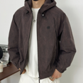 thumbnail image 1 of Men Loose Relax Fit Full Zip Casual Coat Jacket, 1 of 4