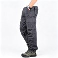 thumbnail image 1 of Men Loose Straight Cargo Casual Pants, Elastic Waist Breathable Outdoor Workout Pants S-XXL, 1 of 10