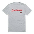 thumbnail image 1 of Men Louisiana Lafayette Ragin Cajuns Script T-Shirt, Heather Grey - Small, 1 of 1