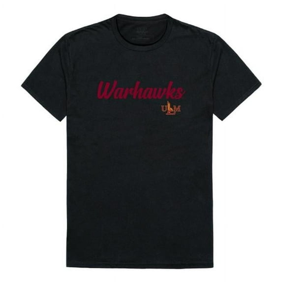 Men Louisiana-Monroe Warhawks Script T-Shirt, Black - Medium