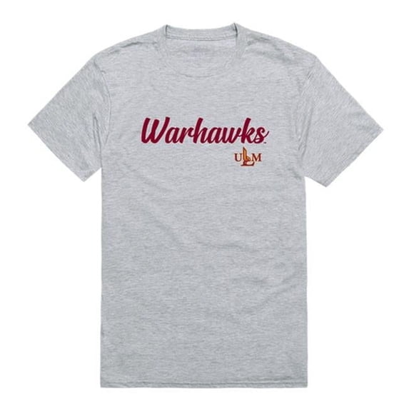 Men Louisiana-Monroe Warhawks Script T-Shirt, Heather Grey - Large