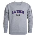 thumbnail image 1 of Men Louisiana Tech Bulldogs Dad Crewneck Fleece, Heather Grey - Extra Large, 1 of 1