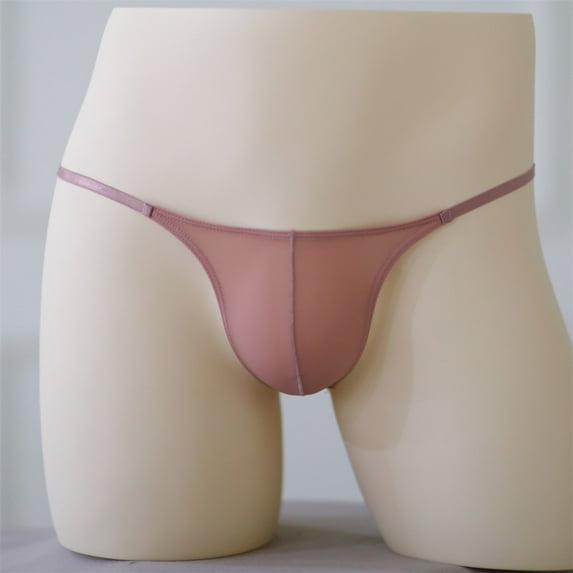 Men Low Waist Sheer See Through Bulge Underwear Briefs Underpants Panties