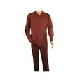 thumbnail image 1 of Men MONTIQUE 2pc Set Walking Leisure suit Long Sleeve Set 1641 Cognac Brown, 1 of 7