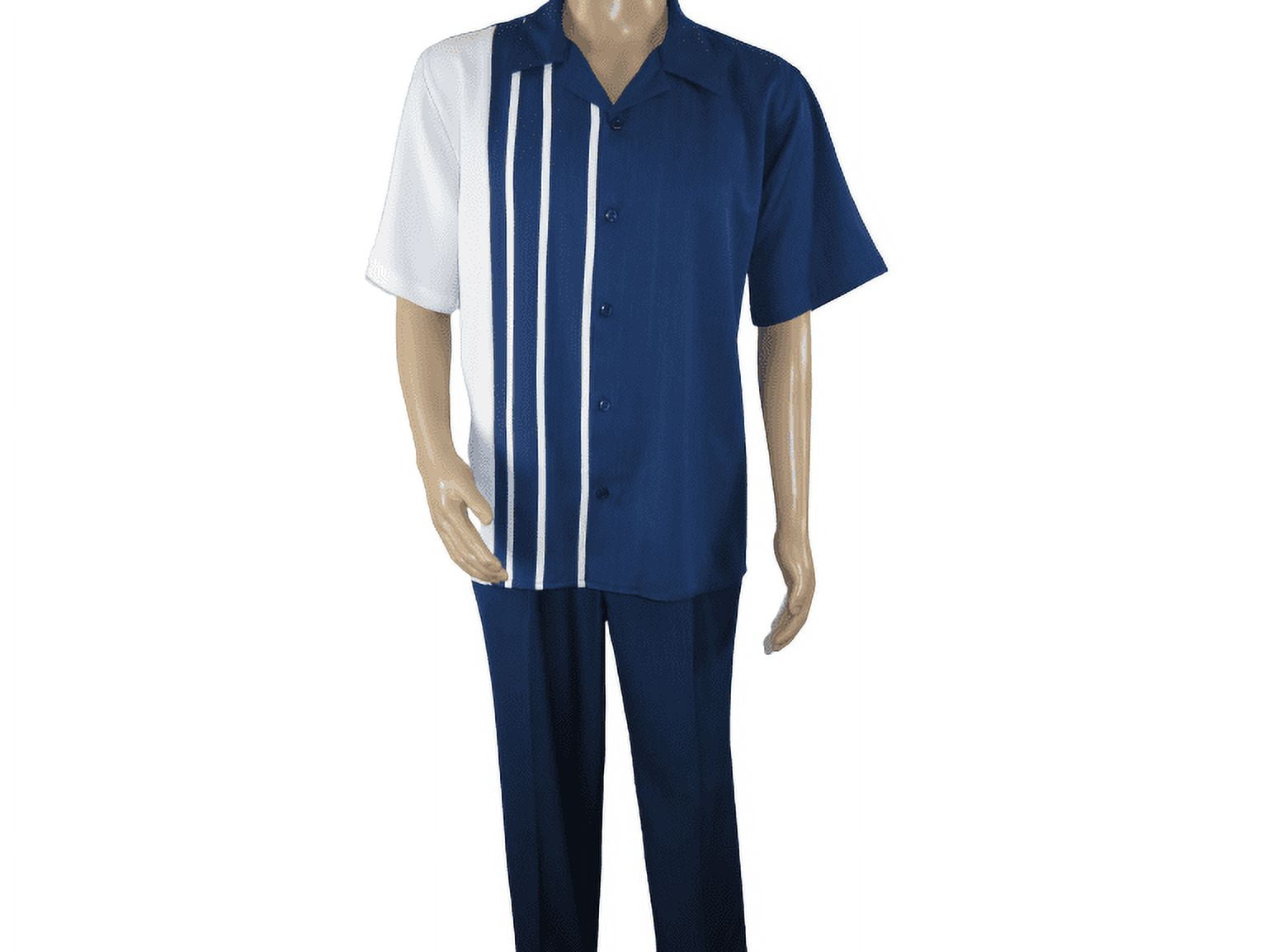 Men MONTIQUE 2pc Walking Leisure Suit Matching Set Short Sleeve 2201