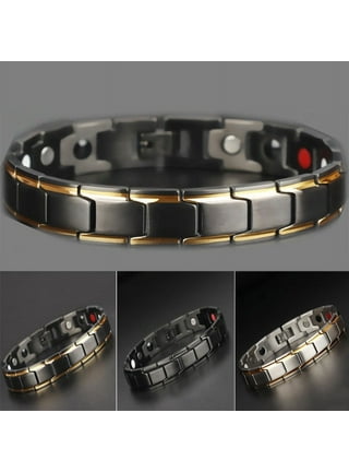 Leather bracelet with Industrial Graduated Holes, handmade, black