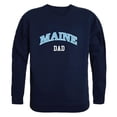 thumbnail image 1 of Men Maine Black Bears Dad Crewneck Fleece, Navy - Medium, 1 of 1