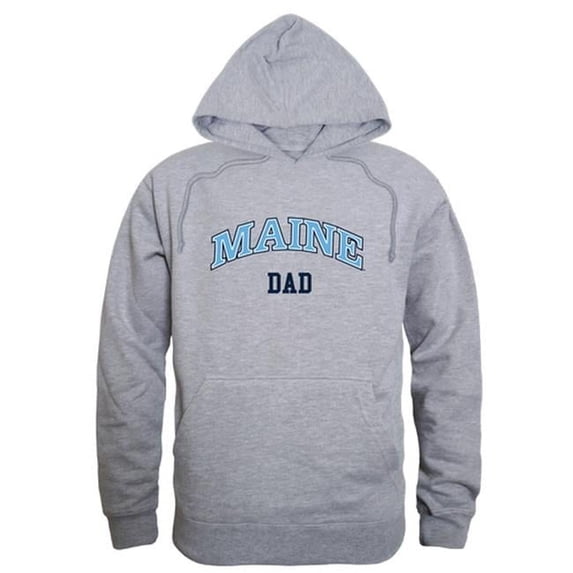 Men Maine Black Bears Dad Hoodie, Heather Grey - Small