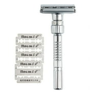 Men Manual Shaver Adjustable Double Edge Safety Vintage Razors O4X0