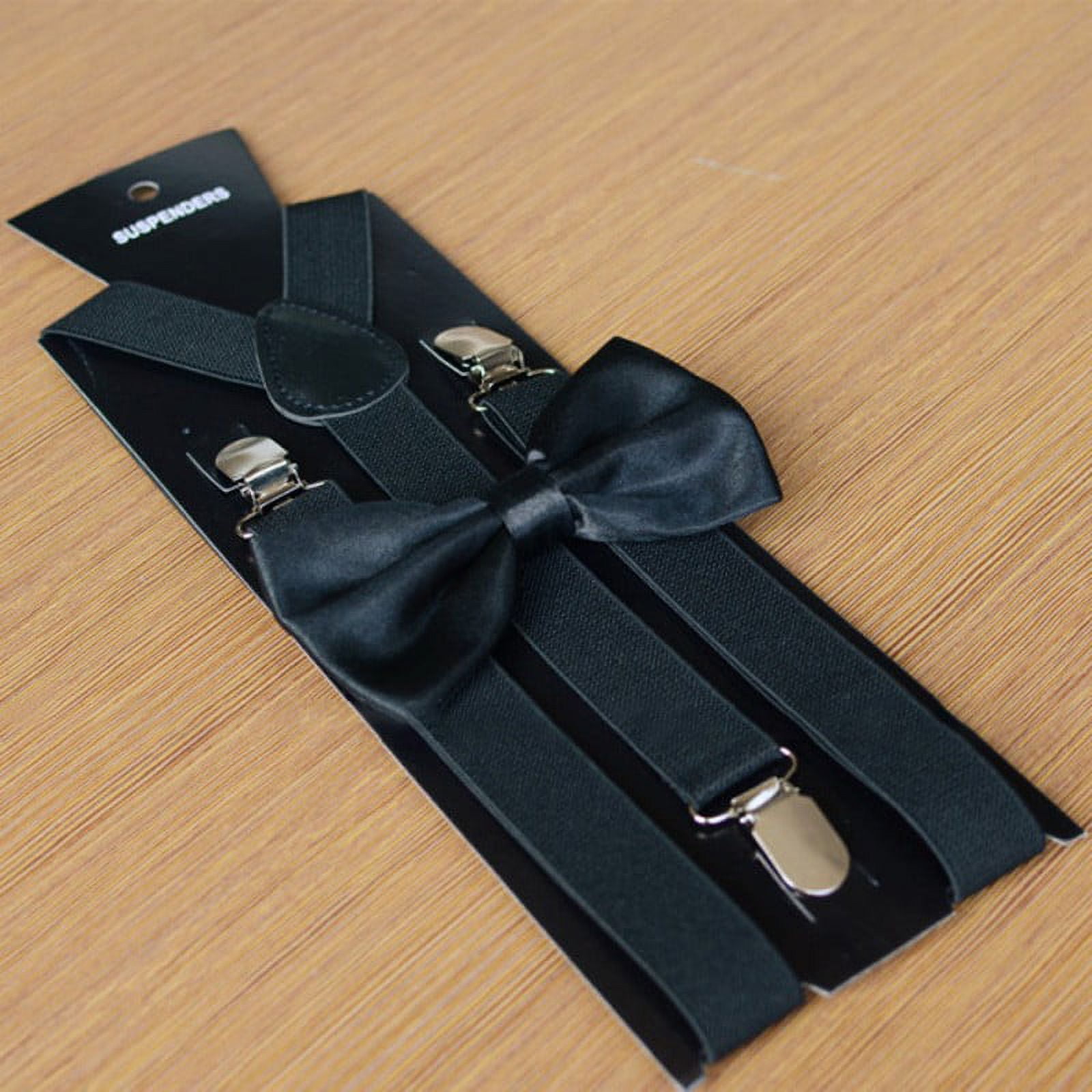 matching suspenders and tie