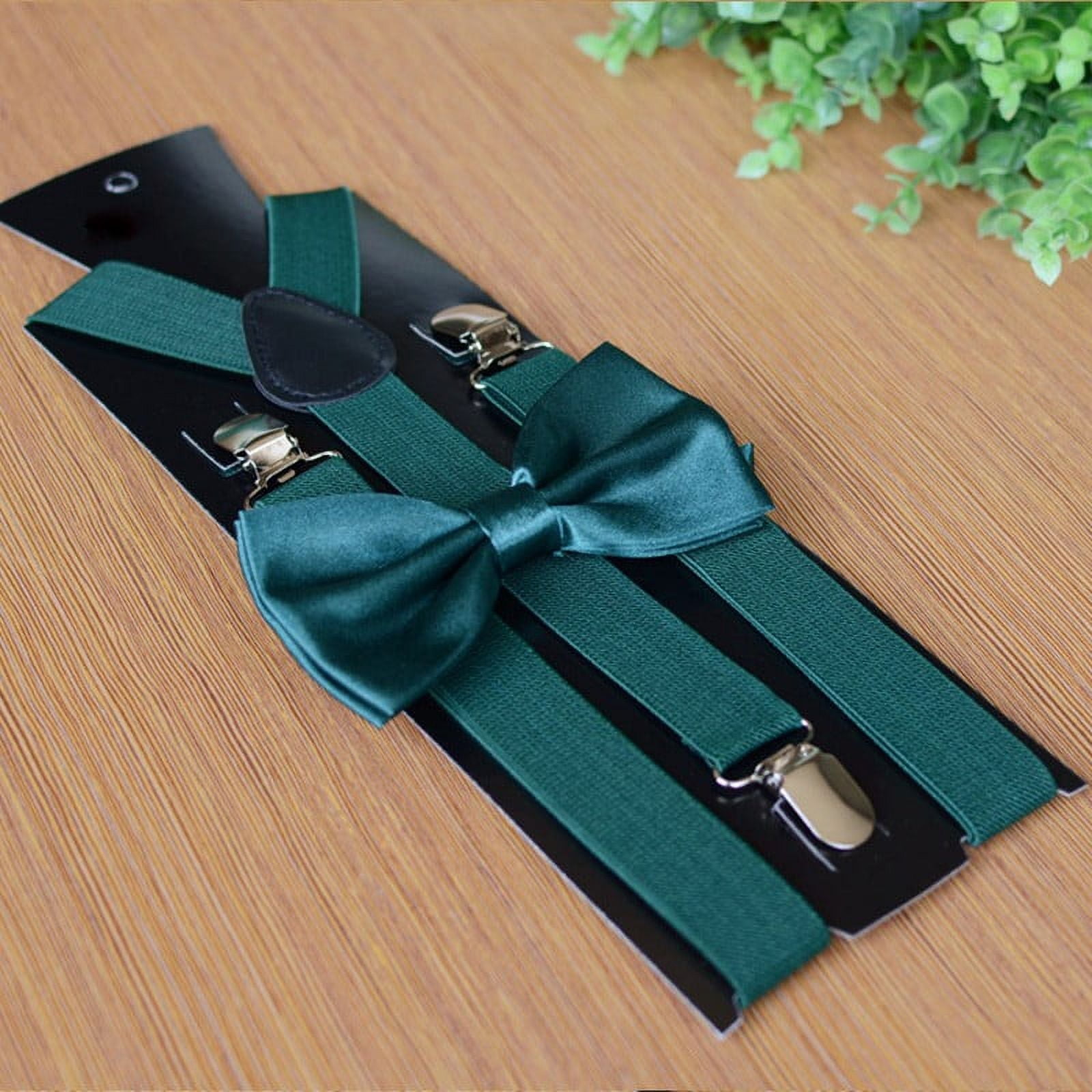 matching suspenders and tie