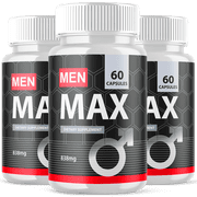 Men Max Advanced Formula Pills All Natural Vitamin Supplement MenMax 180 Capsules