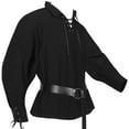 thumbnail image 1 of Men Medieval Renaissance Pirate Shirt 18th Century Long Sleeve T-Shirt Cosplay, 1 of 15