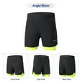 thumbnail image 1 of Men Men 2 In 1 Running Shorts Quick Drying Breathable Active Training Exercise Jogging Marathon Cycle Shorts, 1 of 7