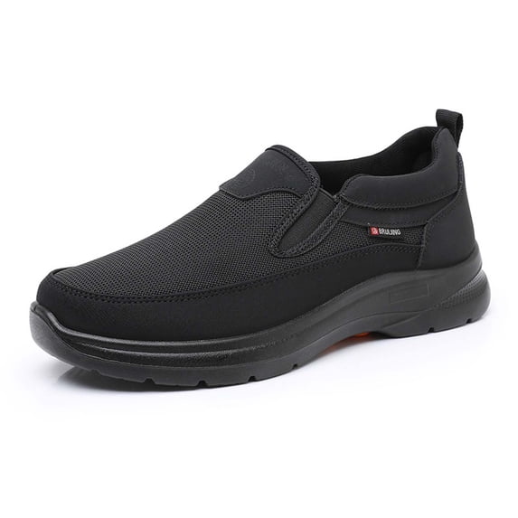 Men Mesh Slip On Walking Sneakers Soft Cushioned Sole Breathable Indoor Outdoor Leisure Daily Footwear