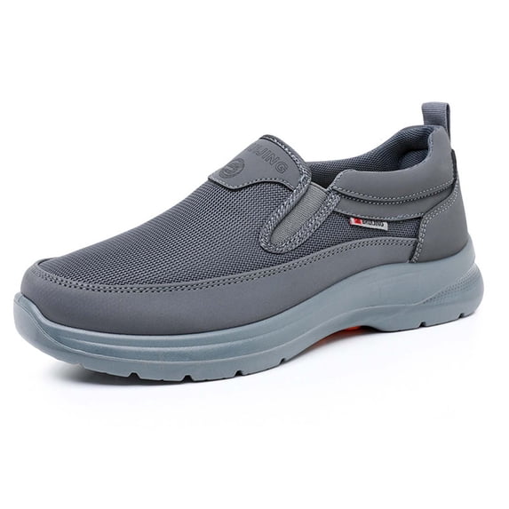 Men Mesh Slip On Walking Sneakers Soft Cushioned Sole Breathable Indoor Outdoor Leisure Daily Footwear