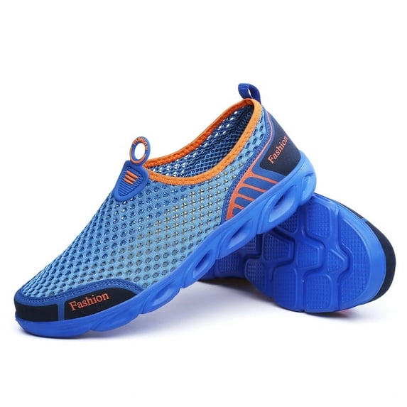 Men Mesh Water Shoes Slip On Casual Walking Outdoor Flats Sneakers Breathable