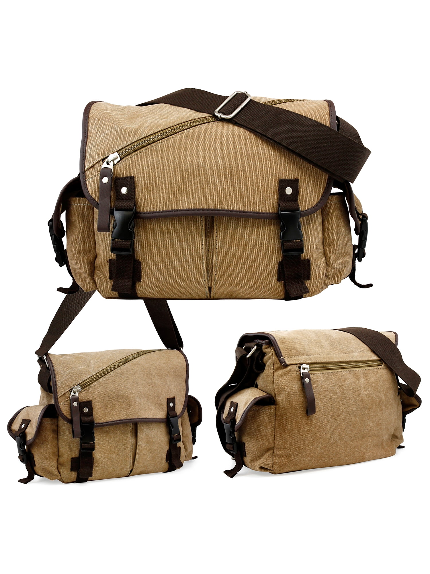 Oct17 Men Messenger Bag School Shoulder Canvas Bag Vintage Crossbody Satchel Laptop Business Bags