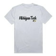 thumbnail image 1 of Men Michigan Tech Script T-Shirt, White - Extra Large, 1 of 1