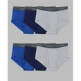 thumbnail image 1 of Men Mid Rise Big & Tall Briefs, Assorted Color - 5XB - Pack of 6, 1 of 1