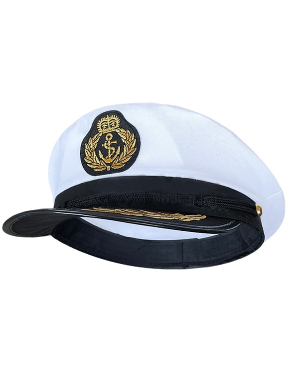 Men Militaries Captain Hat Aviation Party Sailors Hat Sunscreen Temperament for Photography Enthusiasts