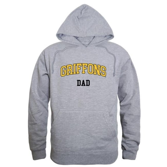 Men Missouri Western State University Griffons Dad Hoodie, Heather Grey - 2XL