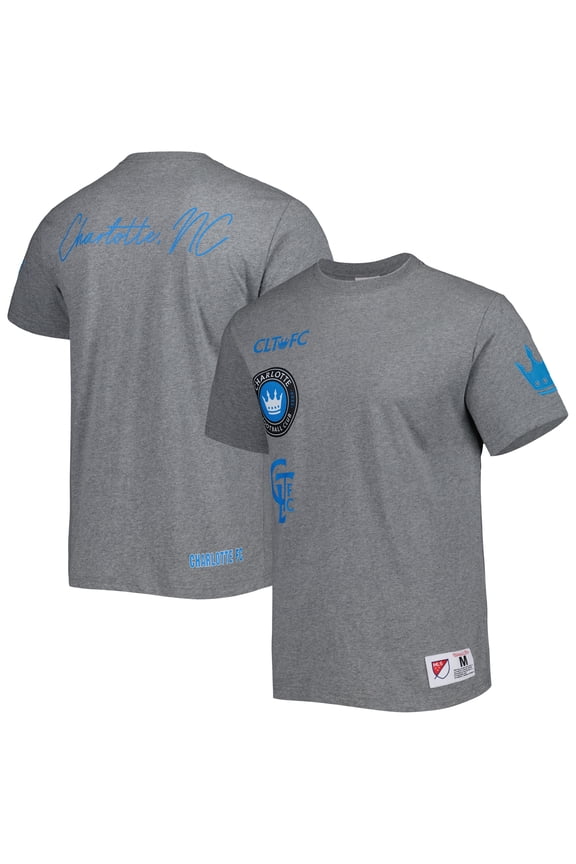 Men Mitchell & Ness Gray Charlotte FC City Tee
