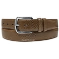 thumbnail image 1 of Men Mocha Faux Snake Skin Leather Belt, 1 of 2