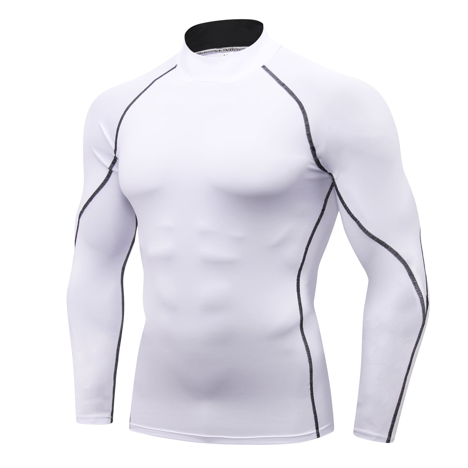 LANBAOSI 3 Pack/2Pack Mens Mock Turtleneck Compression Shirts Long Sleeve  Sun Protection Shirts Cooling Workout Gym Tops Undershirt - ShopStyle T- shirts