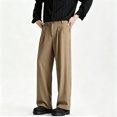 thumbnail image 1 of Men Modern Fit Stretch Dress Slacks Flat Front Business Office Pants S-XL, 1 of 9