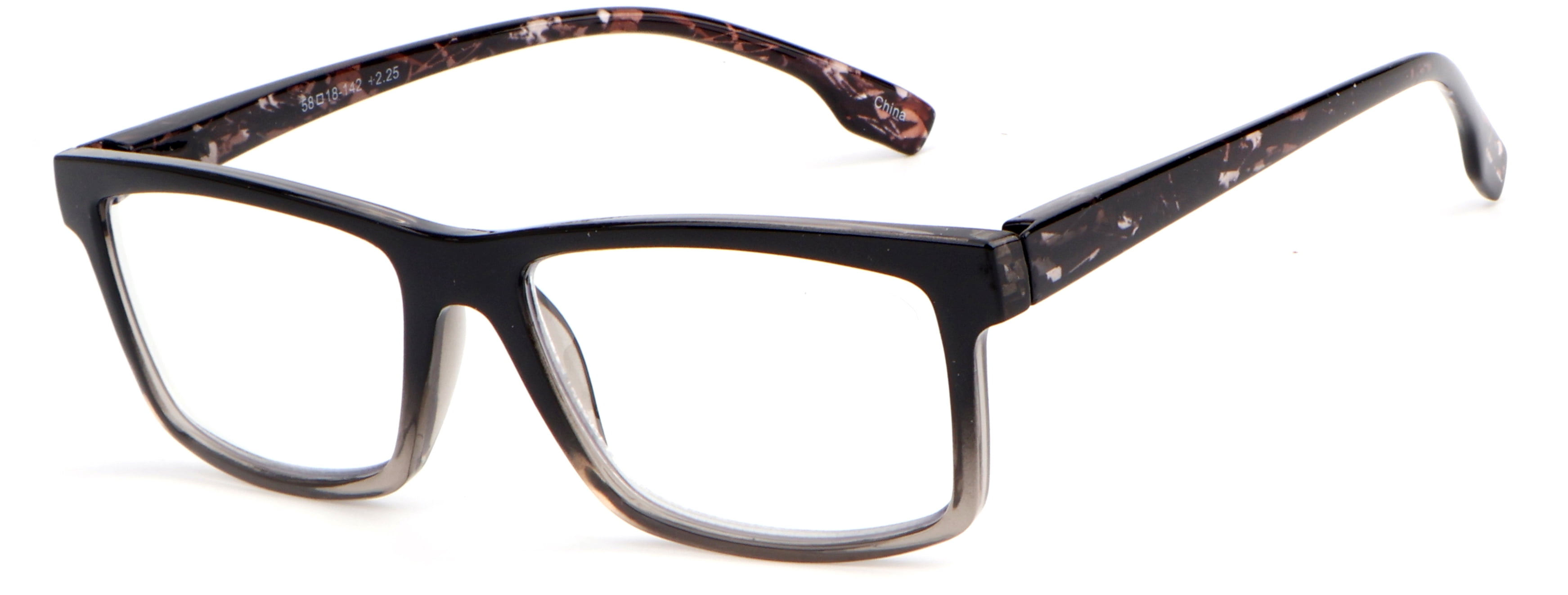 Oarton Rectangular Reader Men Modern Rectangular Mosiac Reading Glasses - Clear Lens Spring Hinge ...