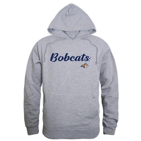Men Montana State Bobcats Script Hoodie, Heather Grey - 2XL
