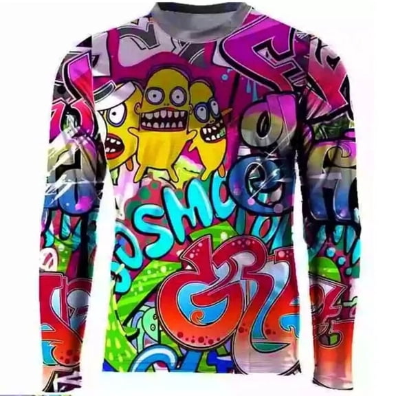 Men Motocross Cycling Jersey Breathable Long Sleeve MTB Shirt For Mountain Biking Downhill Racing