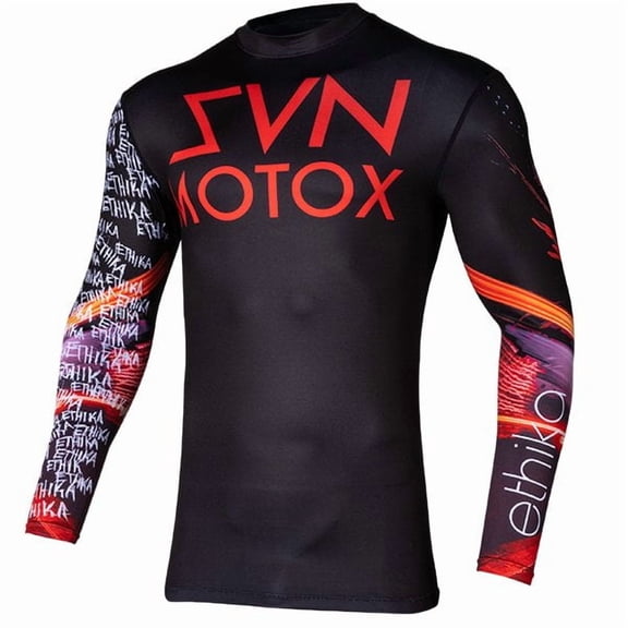Men Motocross Cycling Jersey Breathable RIVAL BIOCHEMICAL Long Sleeve MTB Shirt For Downhill Riding