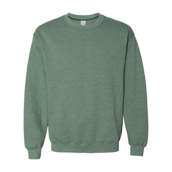 Men Multi Colors Crewneck Sweatshirt Men Crewneck Color Heather Sport Dark Green 3X-Large Size
