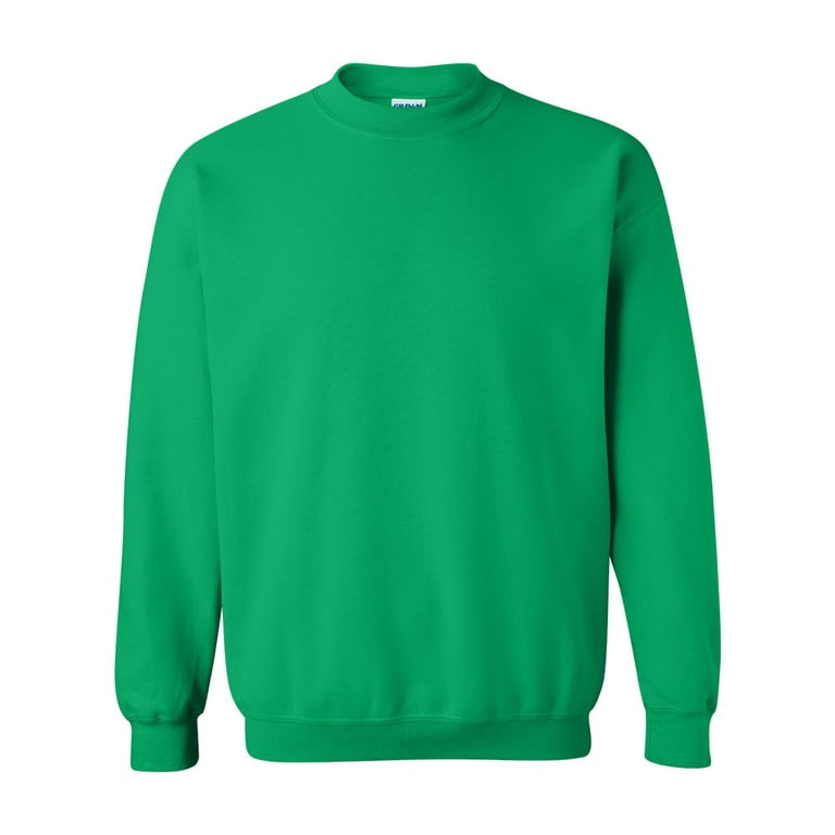 Men Multi Colors Crewneck Sweatshirt Men Crewneck Color Irish Green 2X Large Size