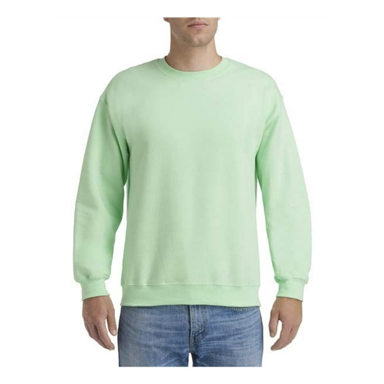 Men Multi Colors Crewneck Sweatshirt Men Crewneck Color Mint Green 3X Large Size