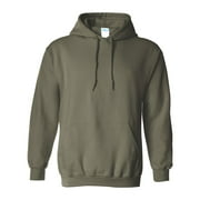 Men Multi Colors Hooded Sweatshirt Men Hoodies Color Military Green 2X-Large Size