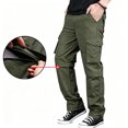 thumbnail image 1 of Men Multi Pocket Cargo Pants Stretch Straight Leg Zip Off Wear Resistant All Season Outdoor Trousers, 1 of 9