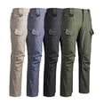 thumbnail image 1 of Men Multi Pocket Cargo Pants UPF50+ Stretch Tapered Light Daily Outdoor Pants S-XXL(1 pack), 1 of 10