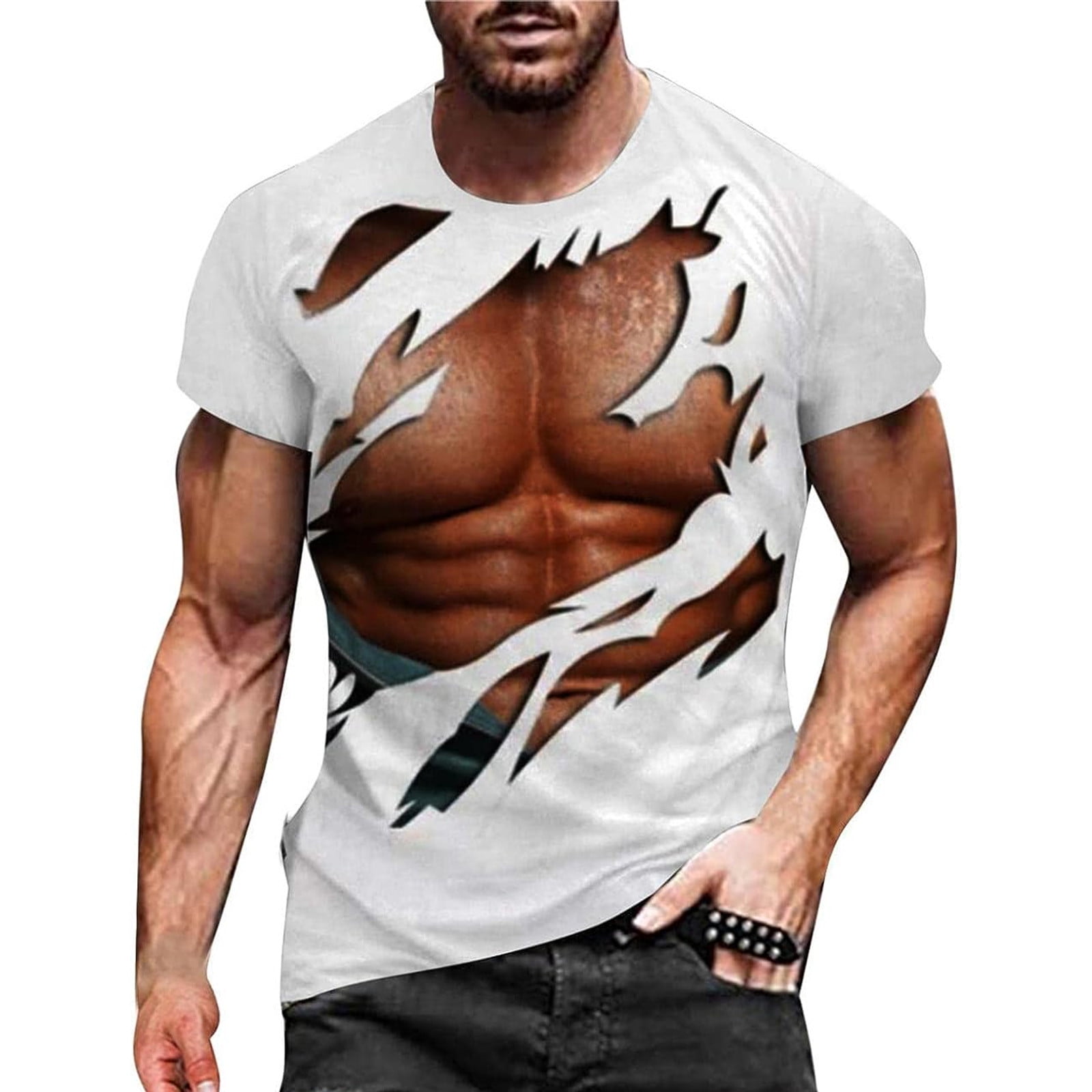 Ripped Muscles, six pack, chest T-shirt' Men's Premium Tank Top