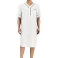 thumbnail image 1 of Men Muslim Clothing Short Sleeve Jubba Saudi Arab Long Kaftan Thobe Loose Robe, 1 of 7
