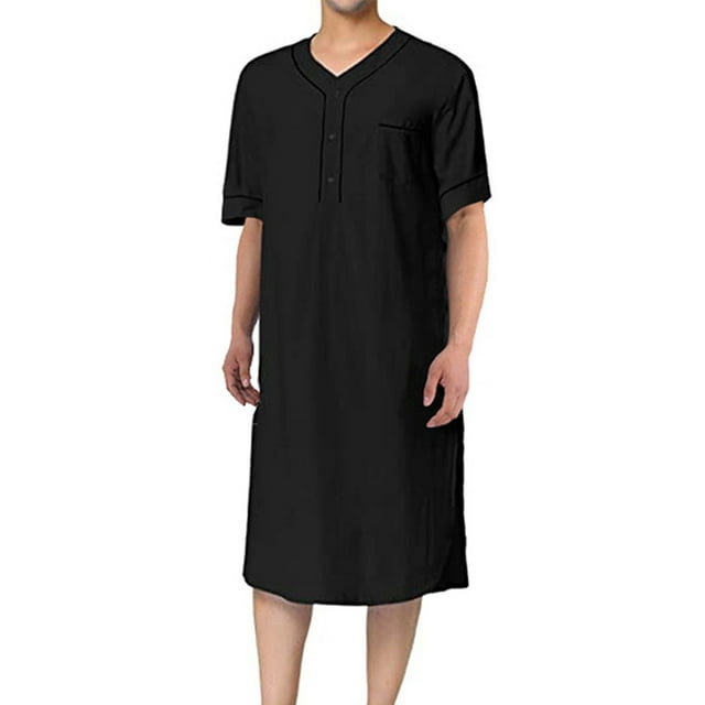 Boys' Muslim Thobe Kaftan – Short Sleeve, Zip Front, Islamic Robe For Kids, Saudi Style