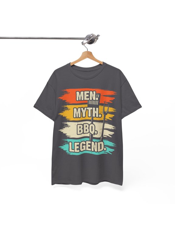 Men Myth BBQ Legend Grill Master Graphic T-Shirt