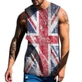 thumbnail image 1 of Men National Day Union Jack Spring Summer Vest Graphic Printed O-Neck Plus Size Comfortable Male Streetwear Cami Shirts, 1 of 5